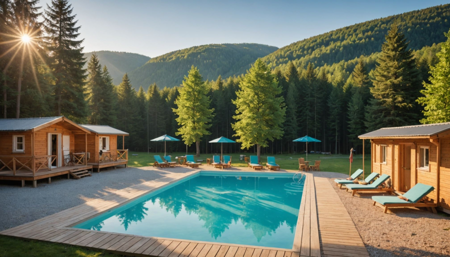 Camping met zwembad in de vogezen: comfort en ontspanning